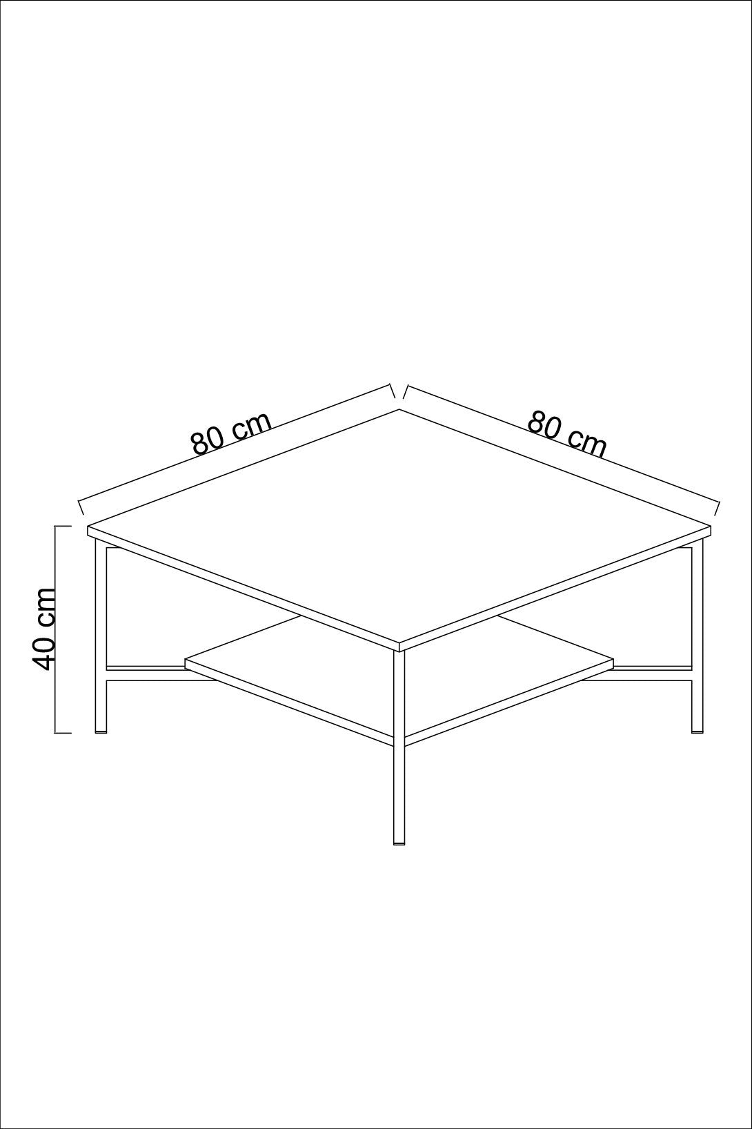 Möbelset Weiß-Schwarz - Chrome Line - Couchtisch + TV-Schrank