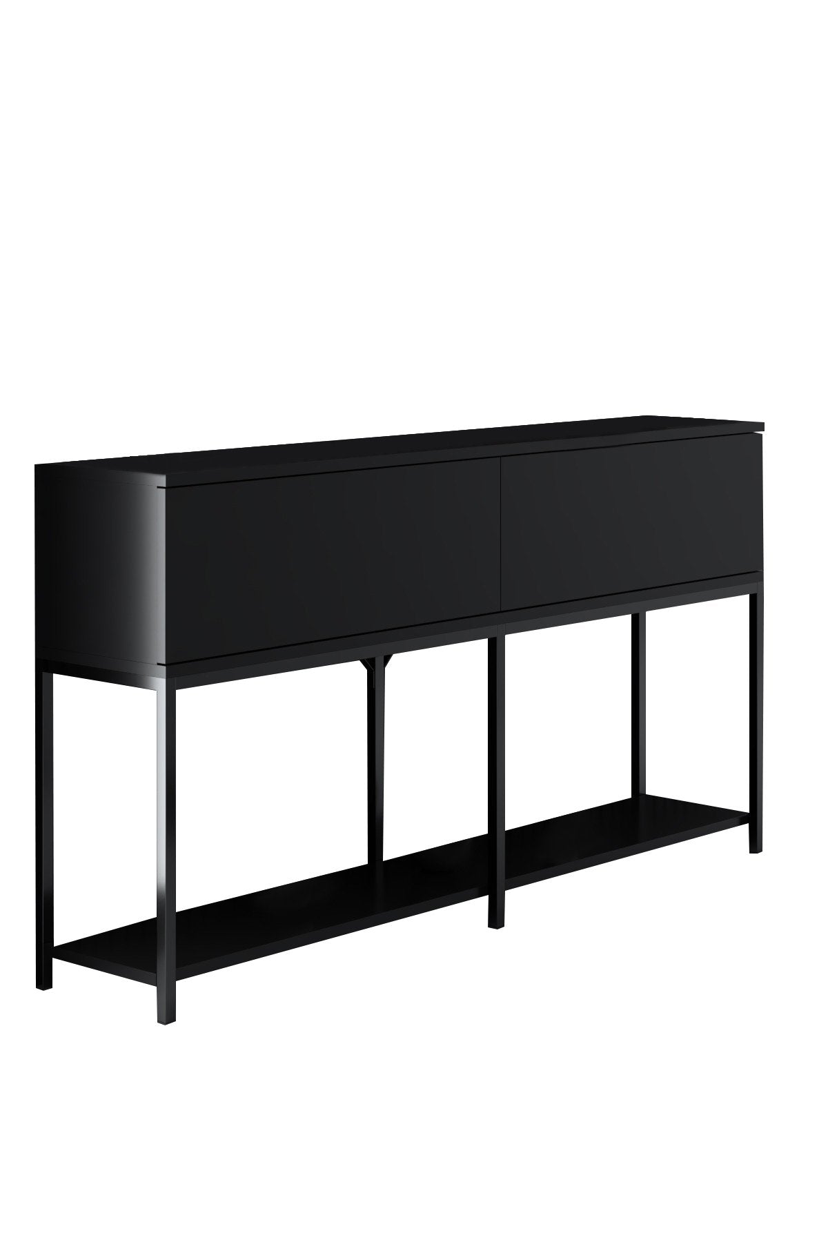 Moderne Kommode Black Lord 150x30x80 - Zwei Fächer