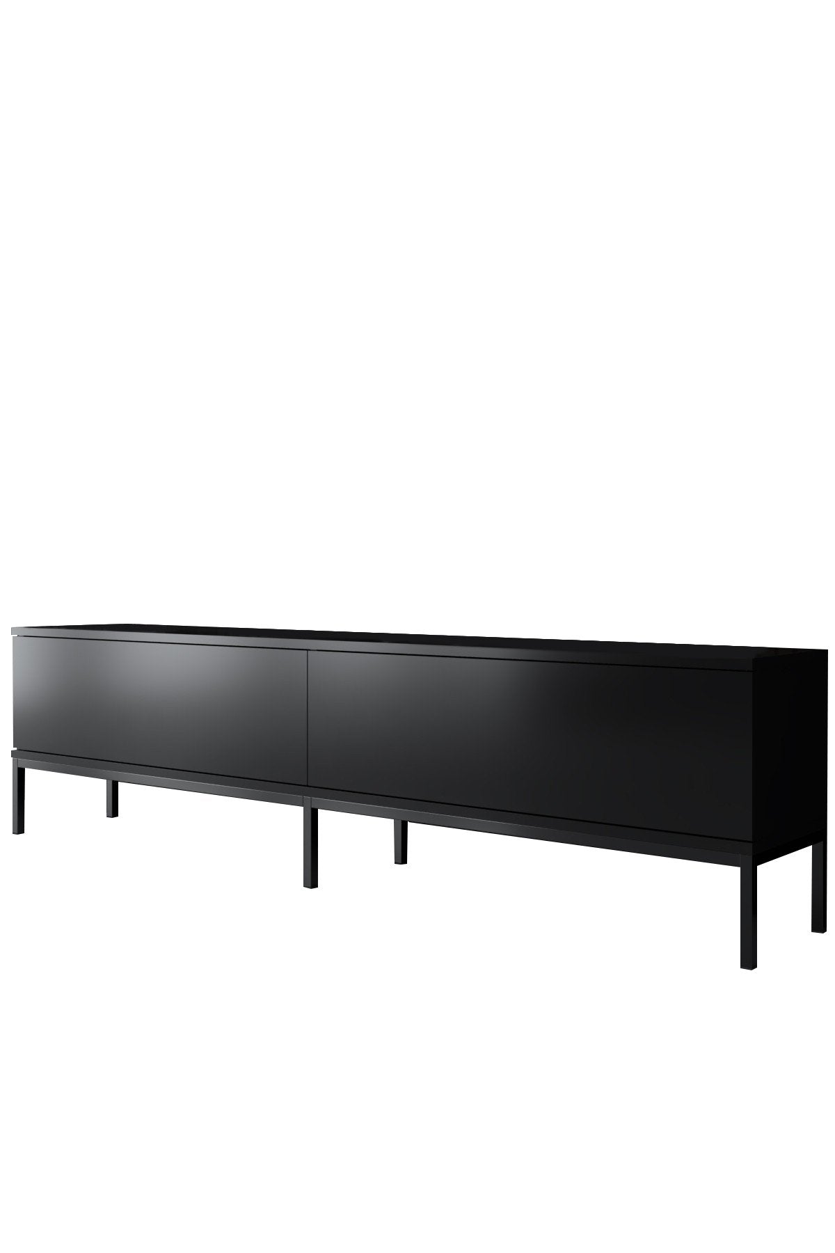 Möbelset Black Lord - Couchtisch + TV-Schrank + Sideboard - Schwarzer Rahmen