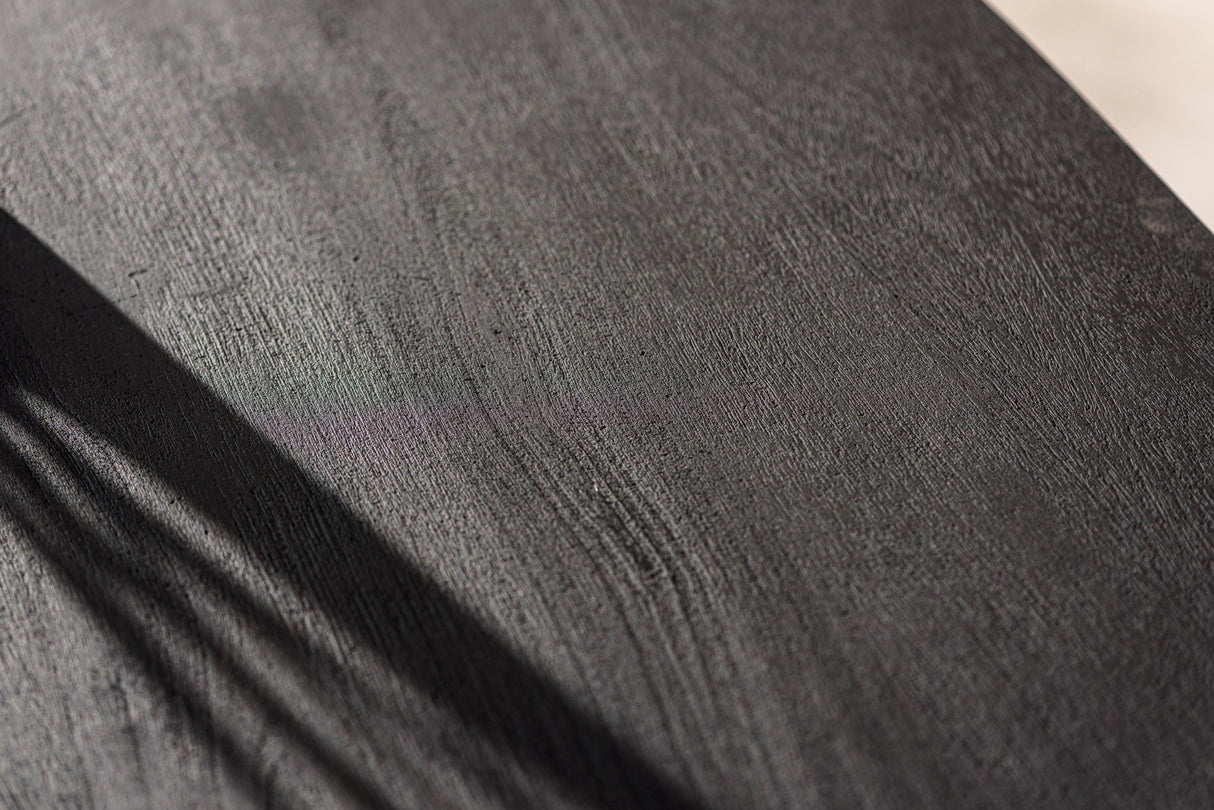 Arlo – Ovaler dänischer Esstisch aus Akazienholz in Schwarz