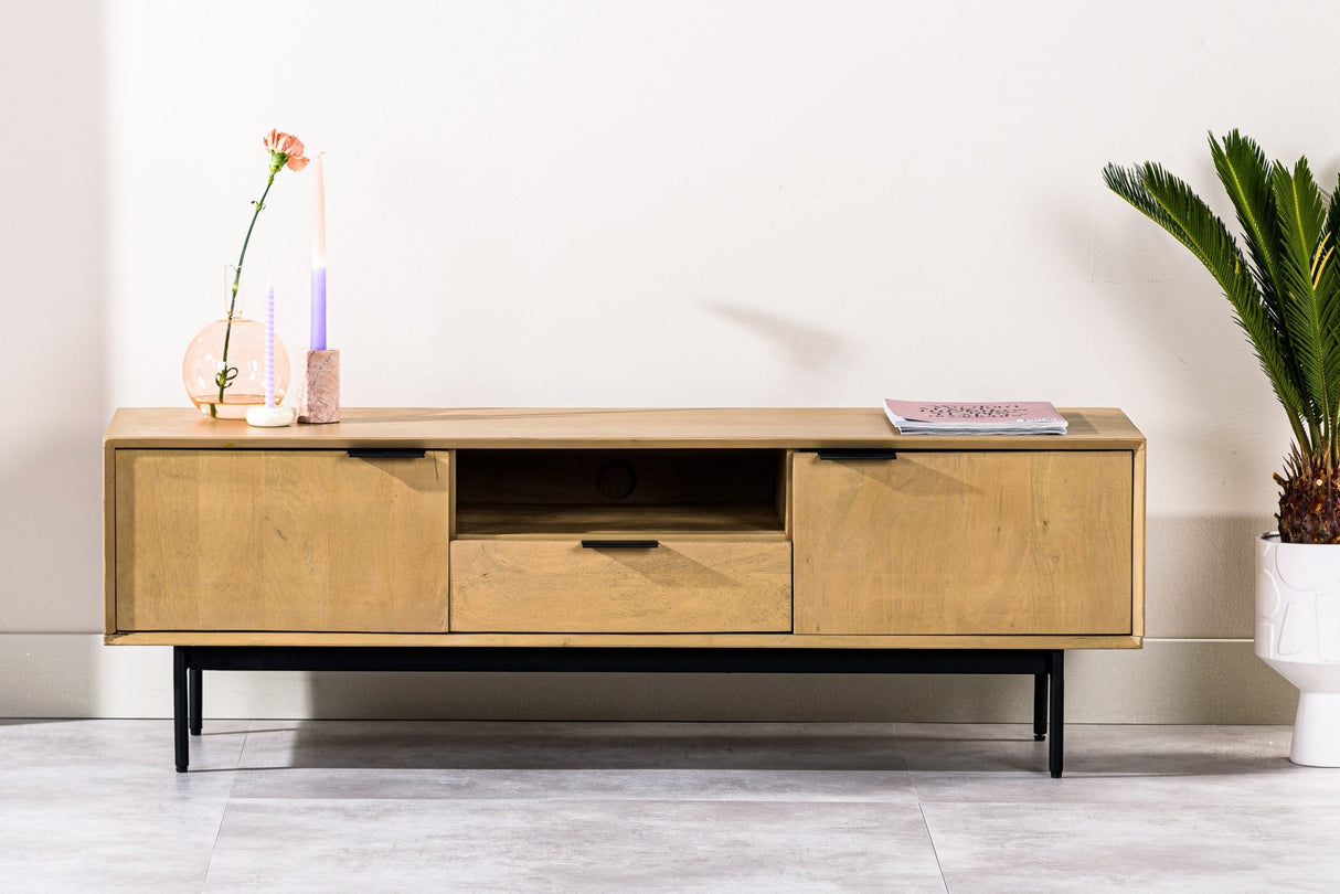 TV Möbel Zayn Mangoholz Natur