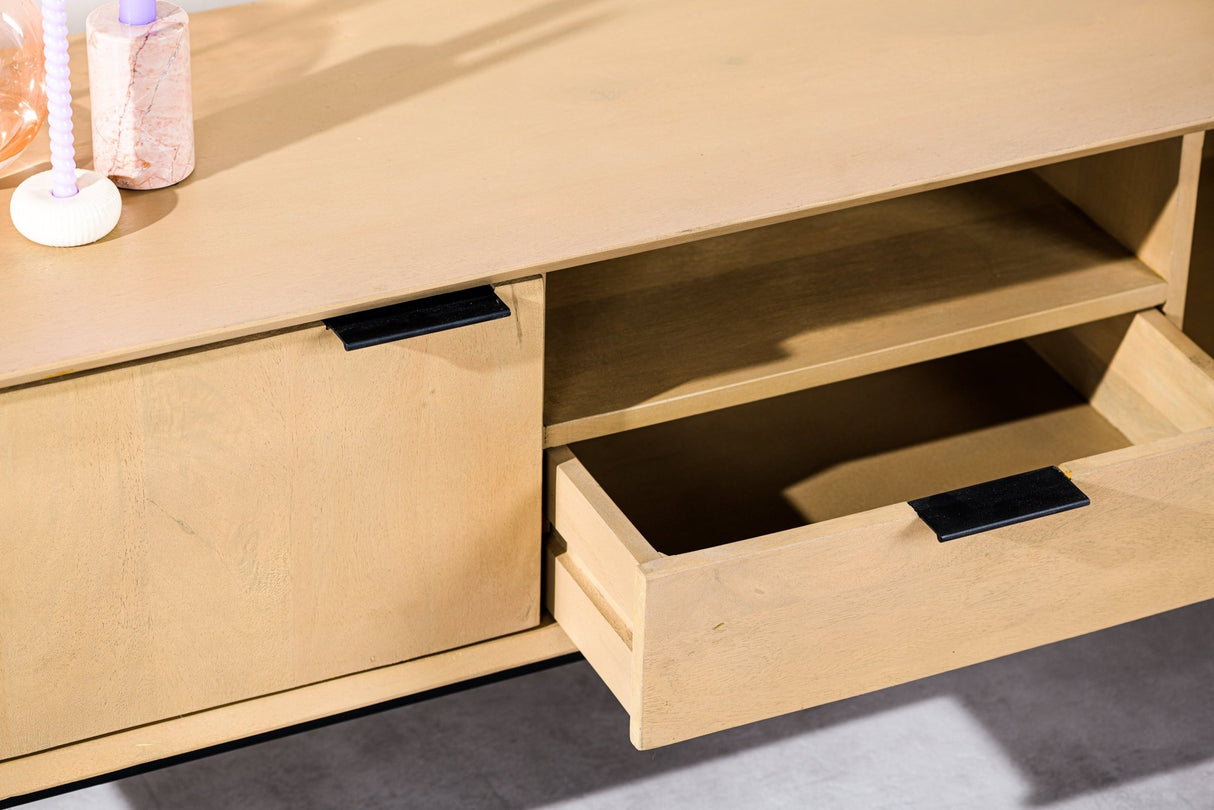 TV Möbel Zayn Mangoholz Natur