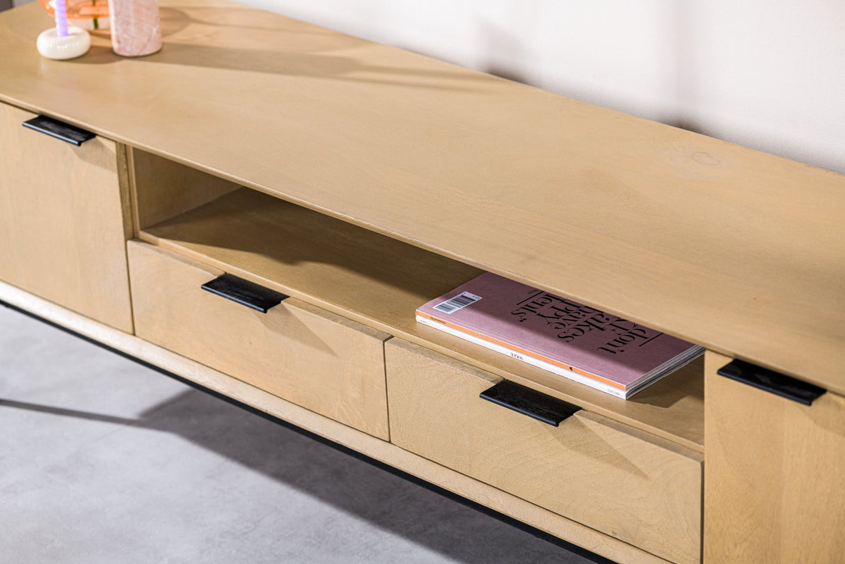 TV Möbel Zayn Mangoholz Natur