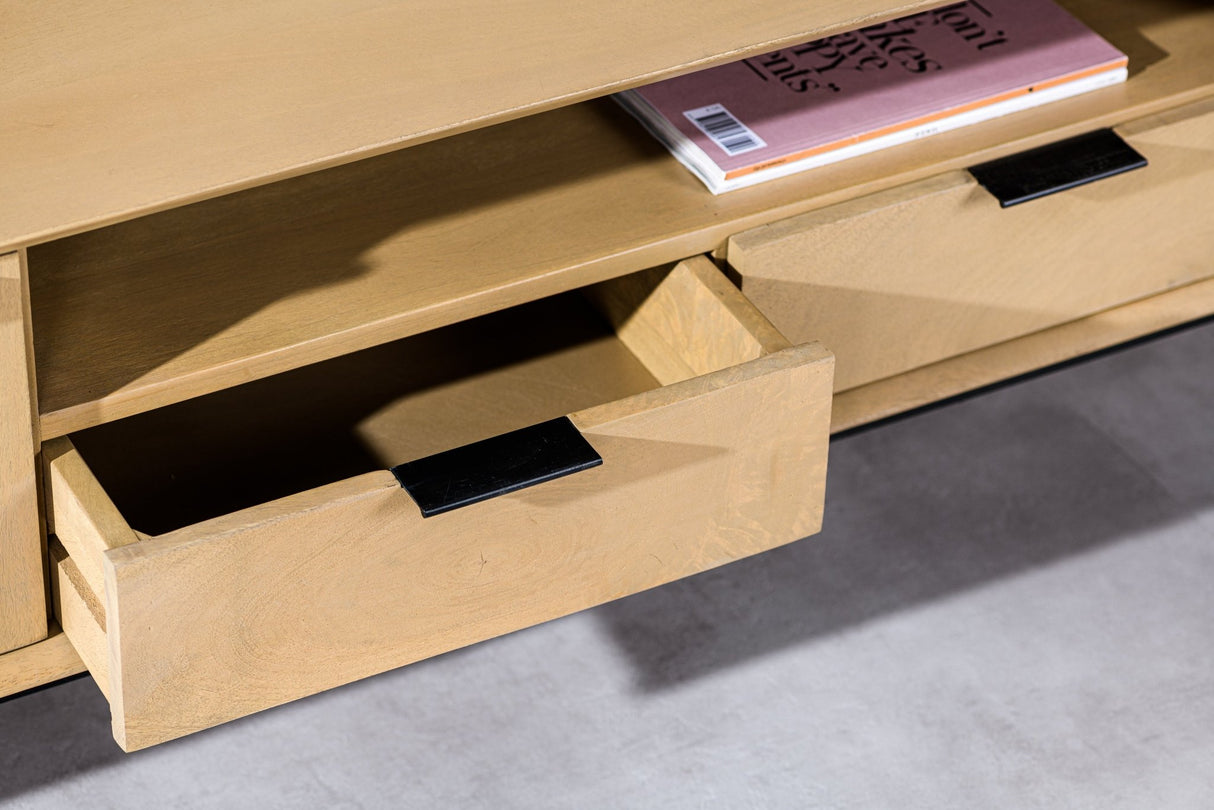 TV Möbel Zayn Mangoholz Natur