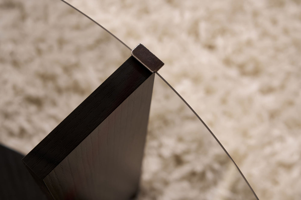 Cairo Salontafel Rond Ø75 cm Zwart - Rookglas 75x75 cm