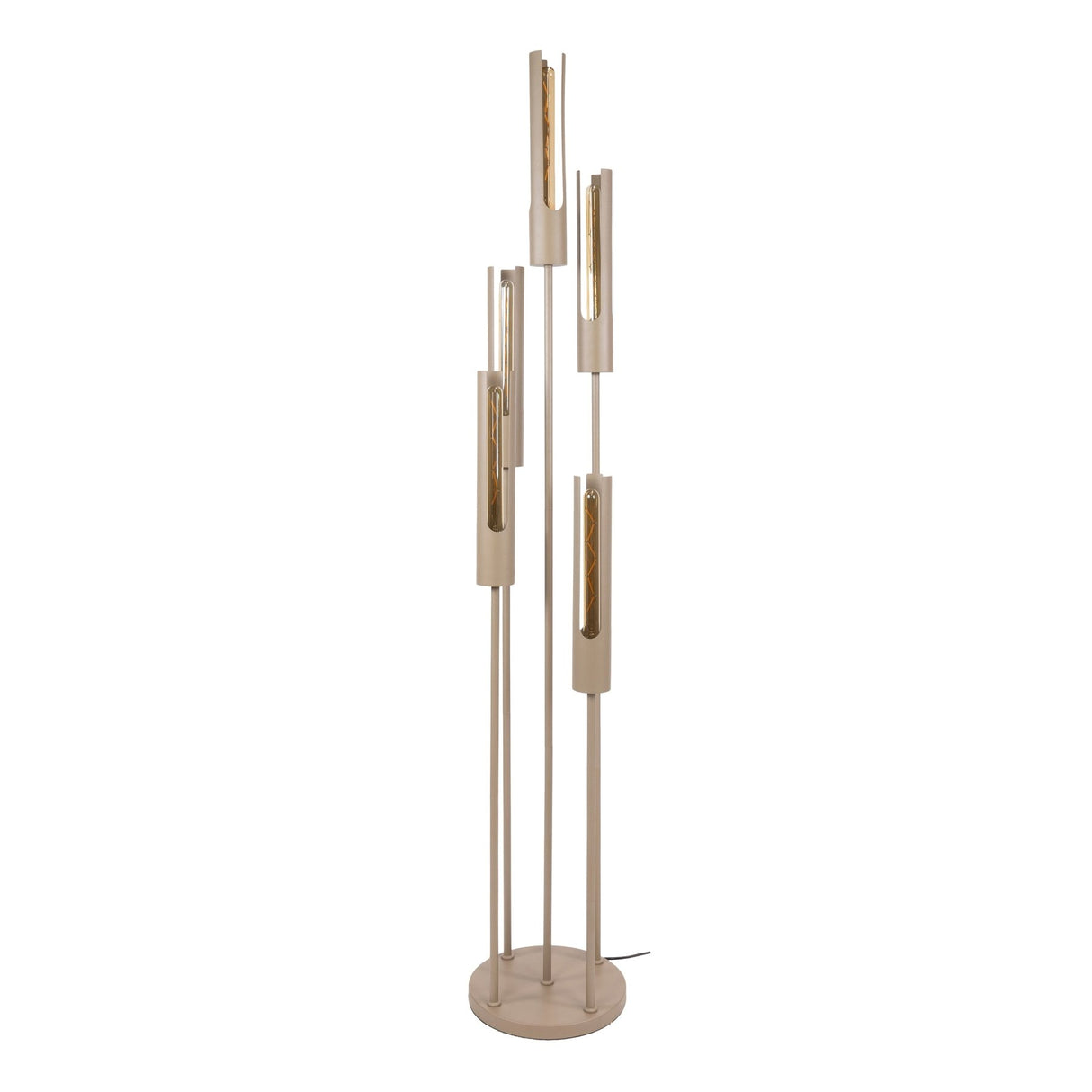 Stehleuchte Judy 5-flammig gestuft beige