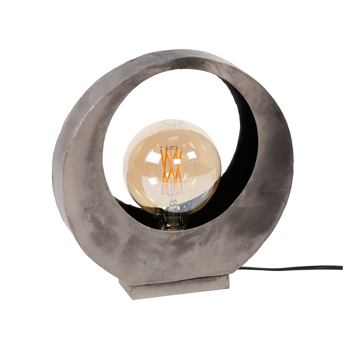 Industrielle Tischlampe Mia Metal Round