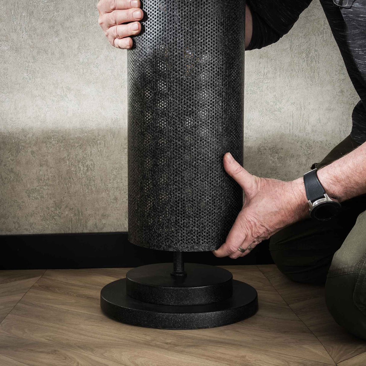 Stehlampe Knox 5-flammig Mesh schwarz