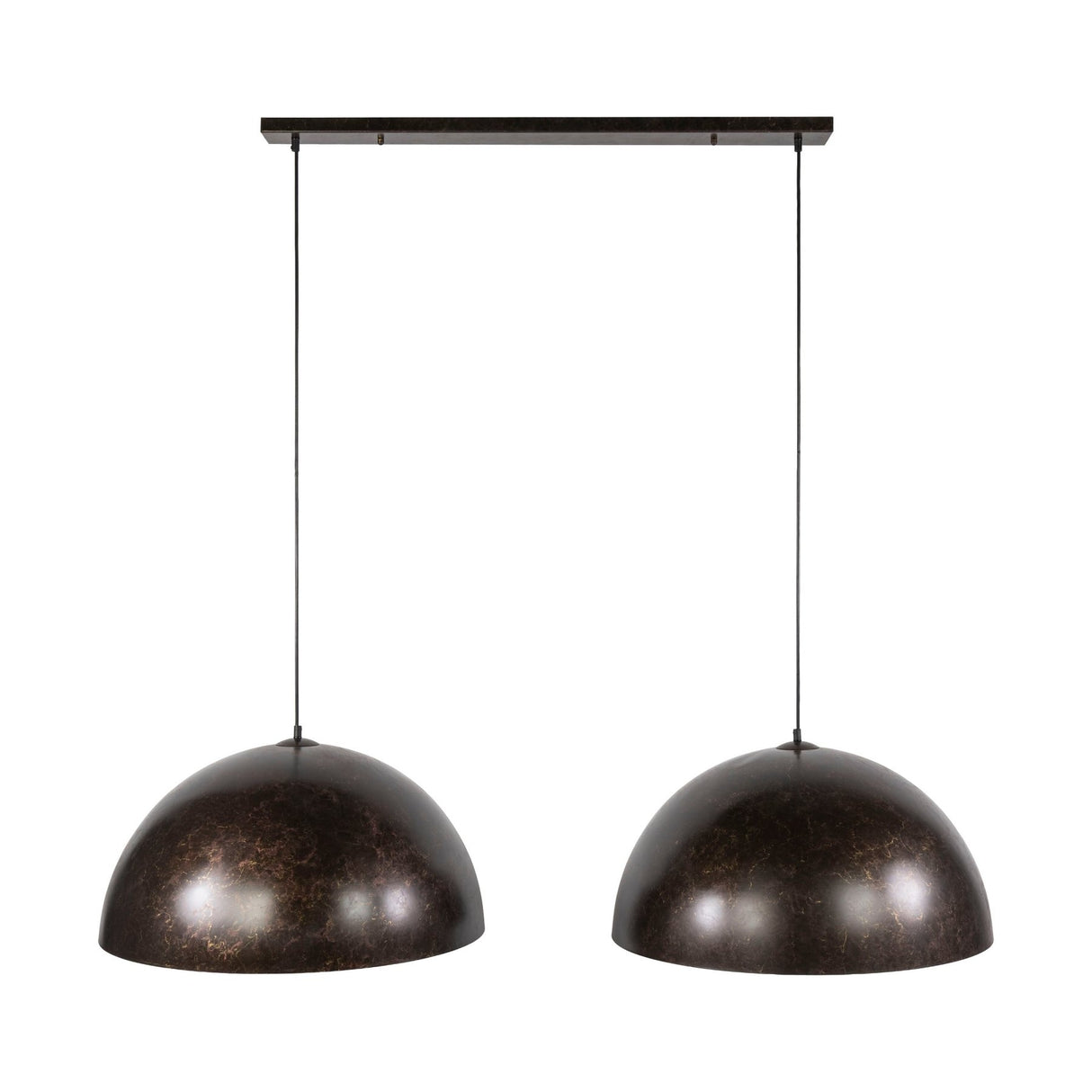 Industriële hanglamp Dacia 2-lichts Bruin Rond 2xØ60 cm