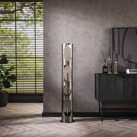 Stehleuchte Enya XL aus Metall mit organischen Formen