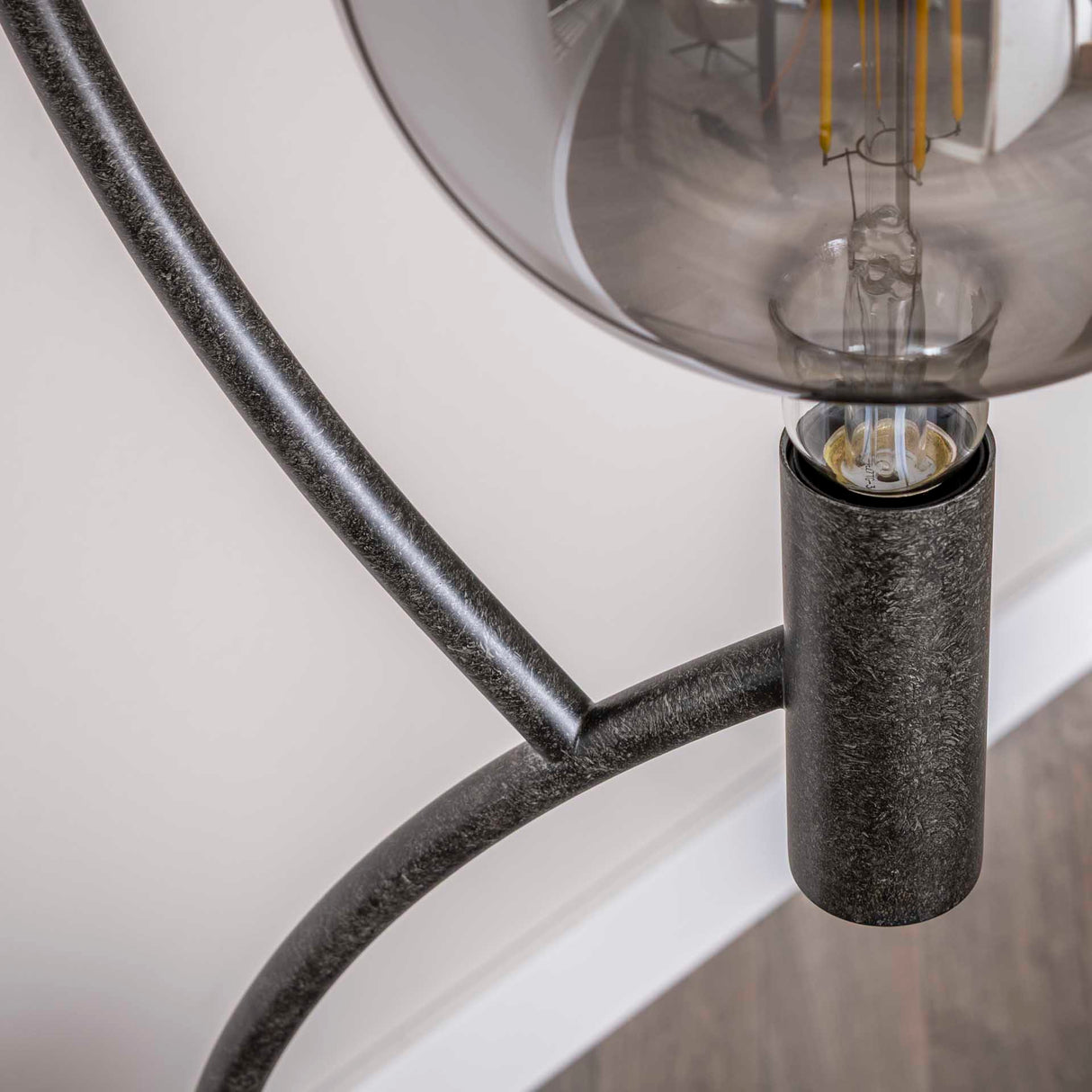 Bodenlampe Niro 3-Licht schwarz