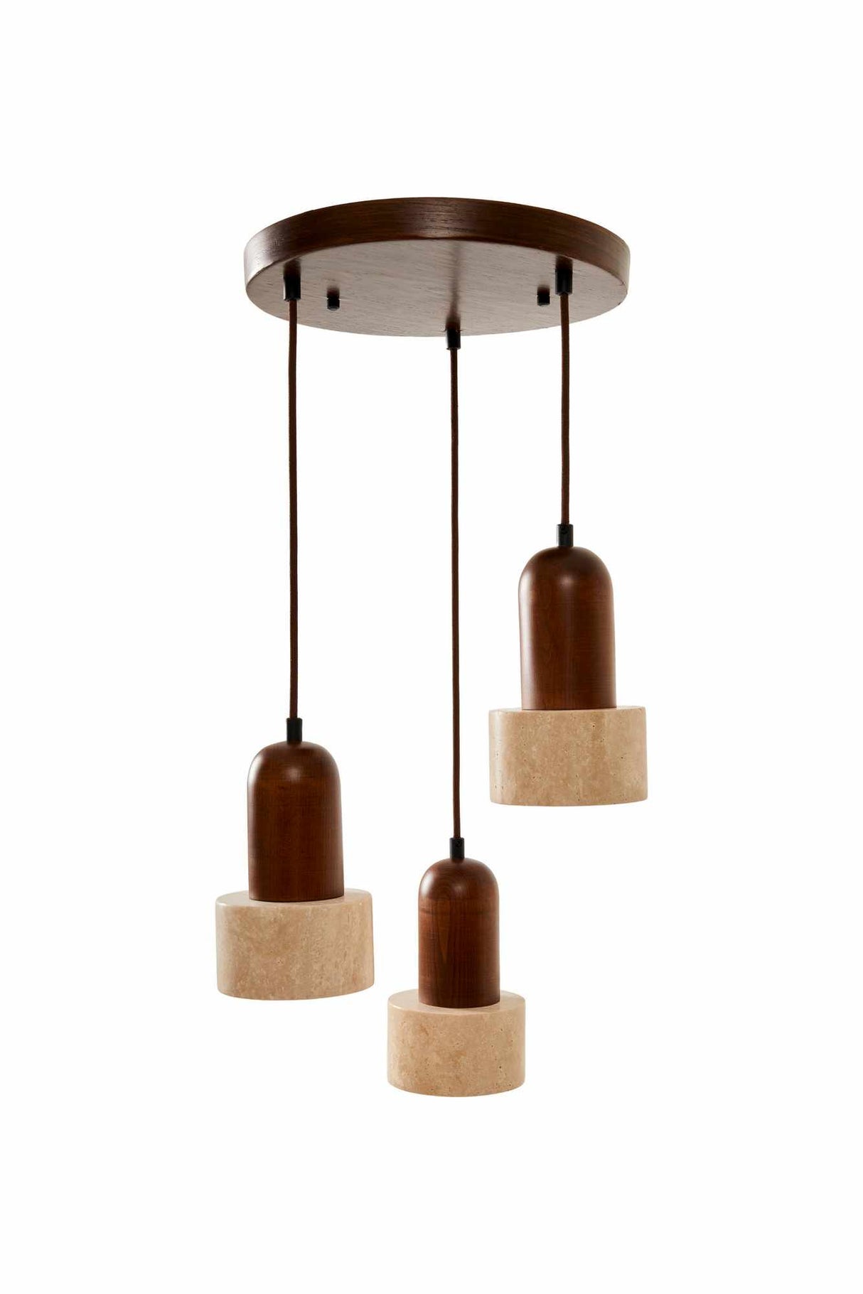 Loer C – Kappe aus Walnuss-Beige-Walnuss-Travertin