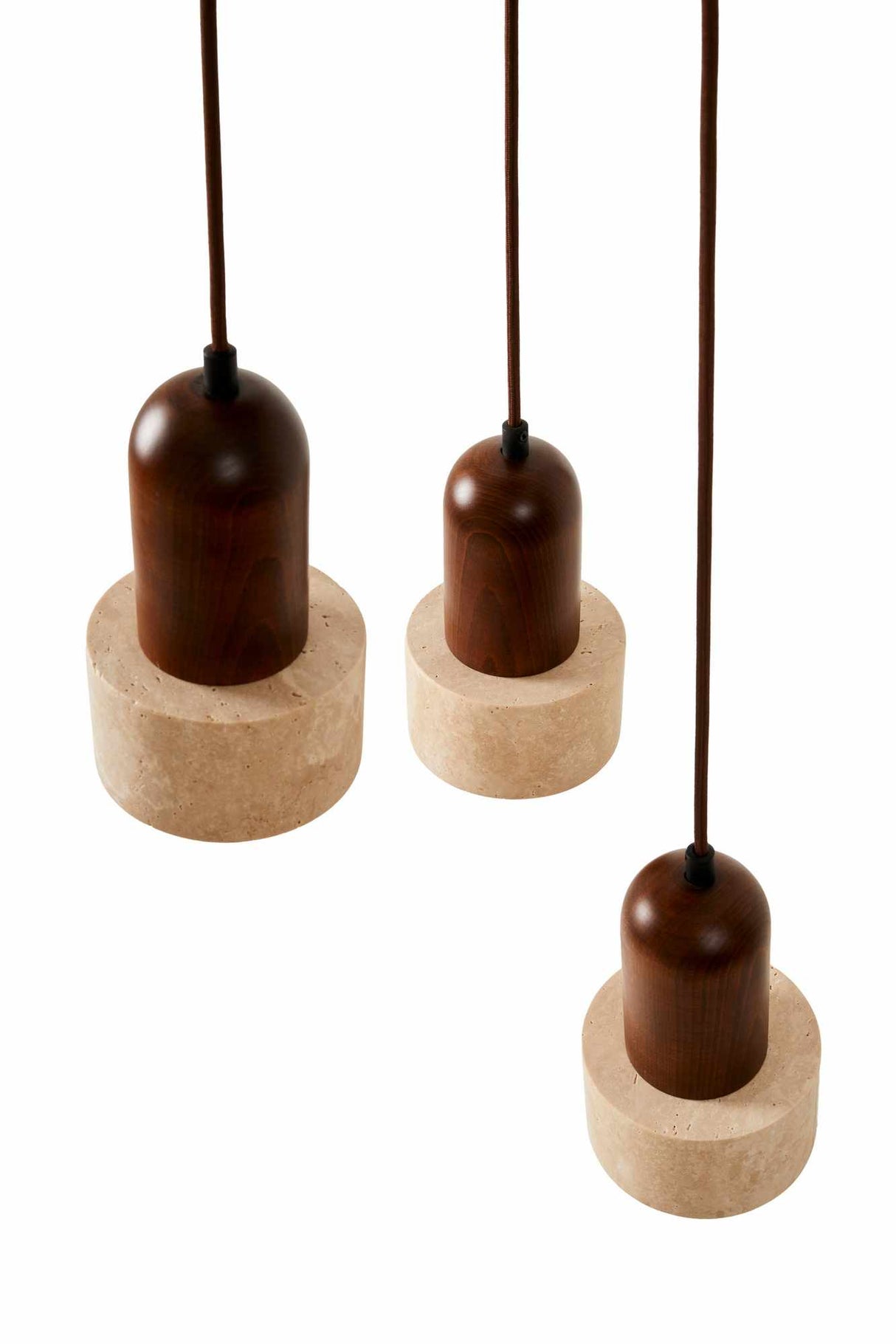 Loer C – Kappe aus Walnuss-Beige-Walnuss-Travertin