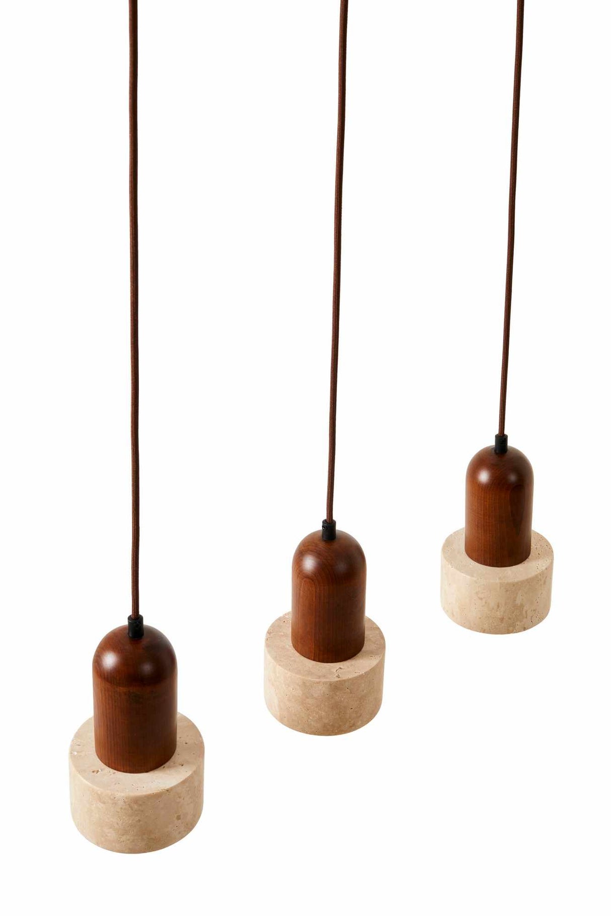 Loer R - Walnussbeige Walnuss-Travertin-Kappe