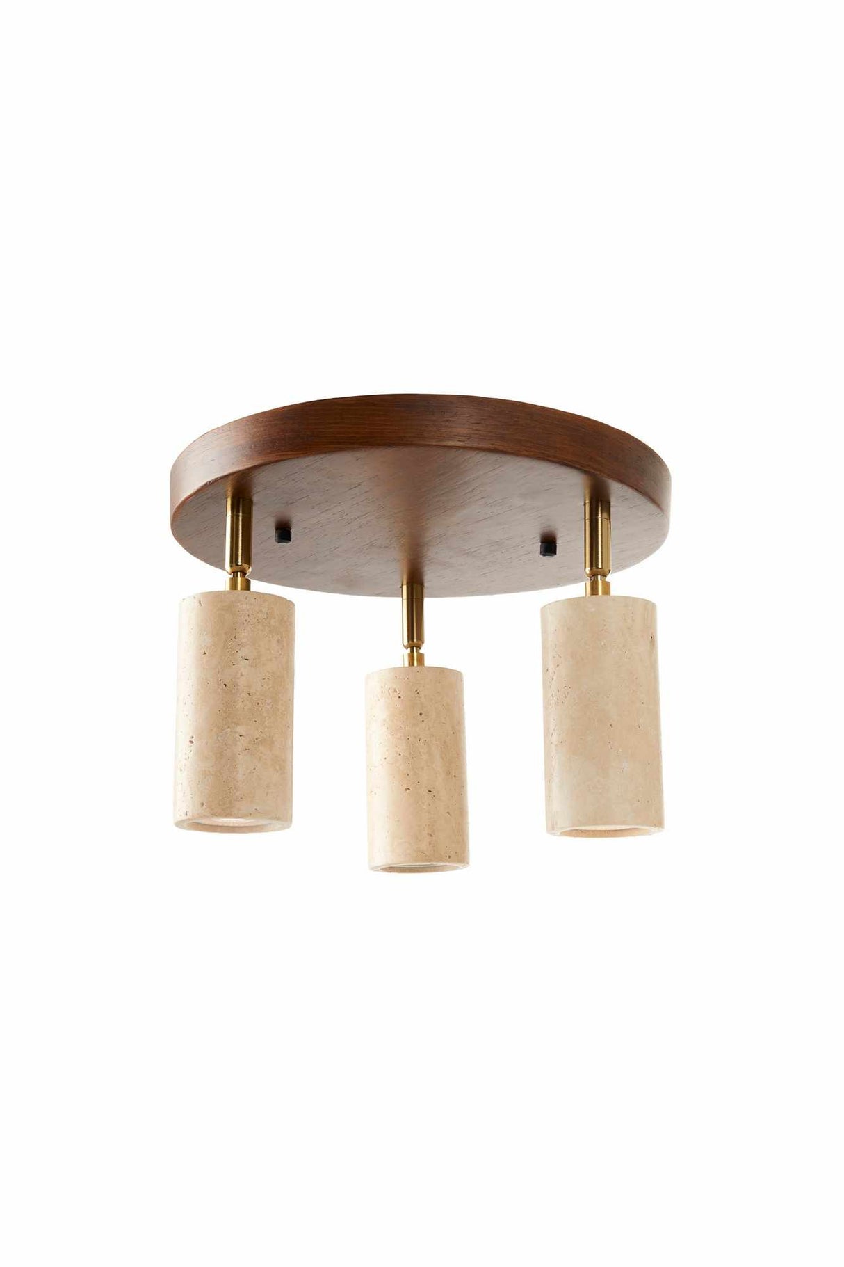 Nur C – Kappe aus Walnuss-Beige-Walnuss-Travertin