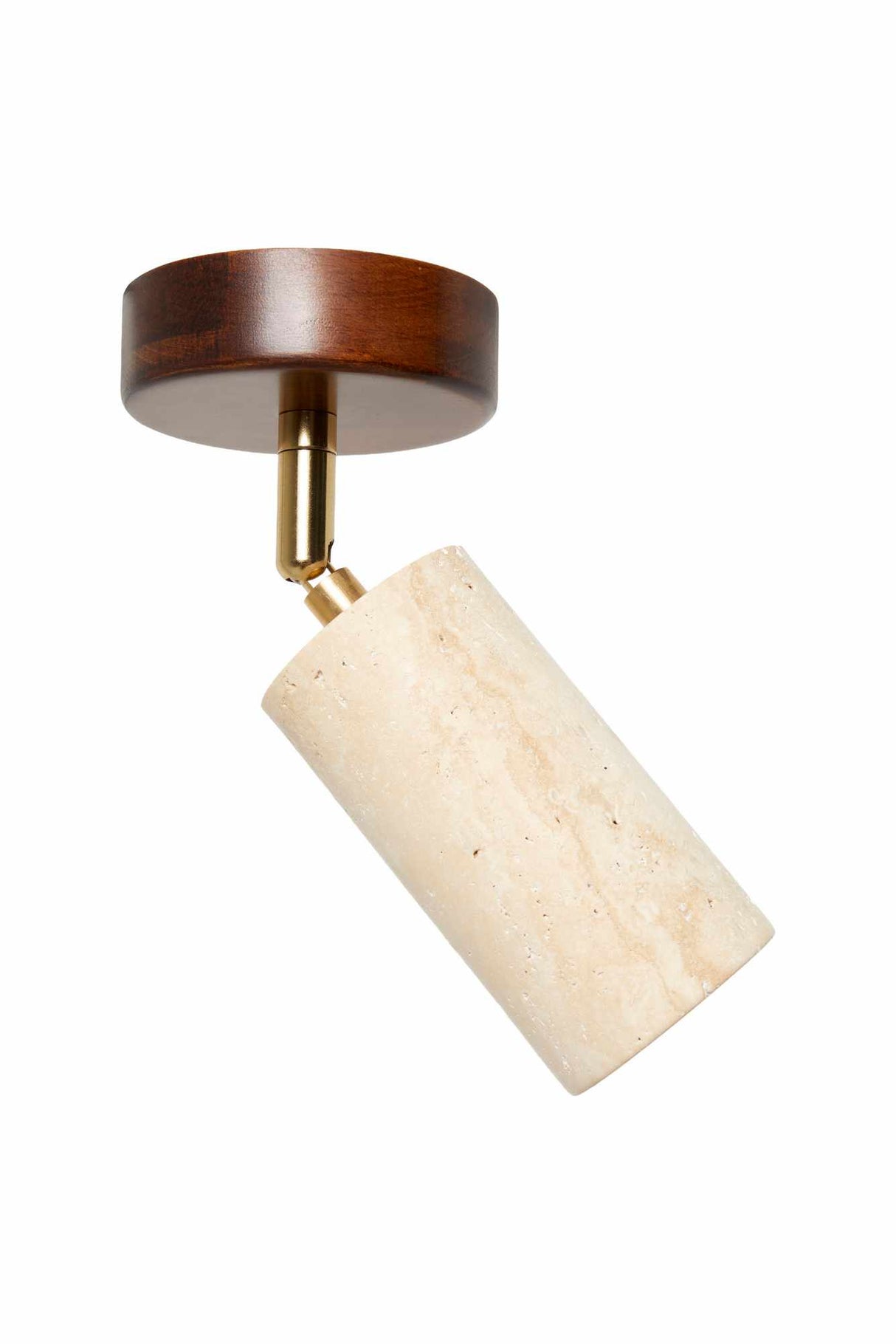 Nur - Walnussbeige Walnuss-Travertin-Kappe