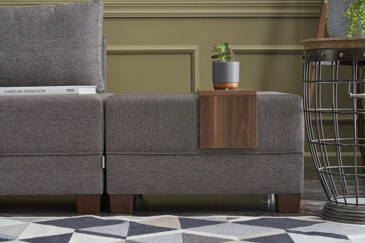 Ecksofa mit Schlaffunktion Left Fly Brown