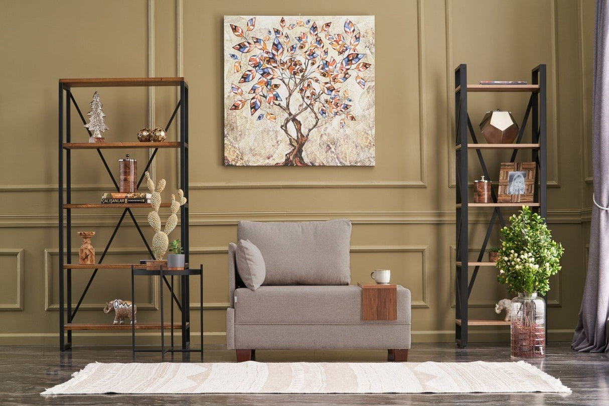 Sessel links Fly Beige