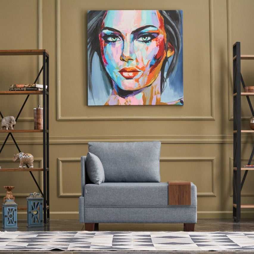 Sessel links Fly Blue