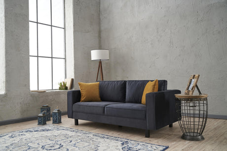 2-Sitzer Sofa Kahl Velvet Anthrazit