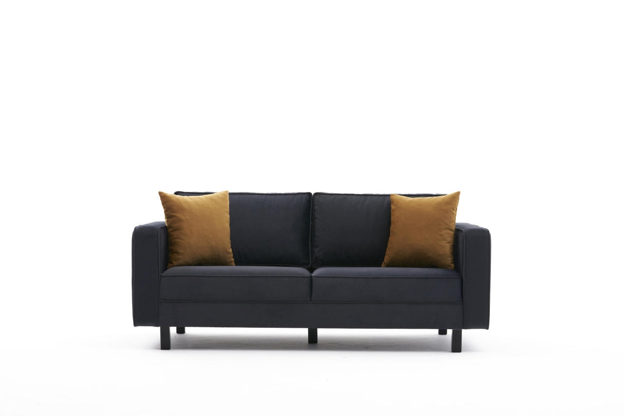 2-Sitzer Sofa Kahl Velvet Anthrazit