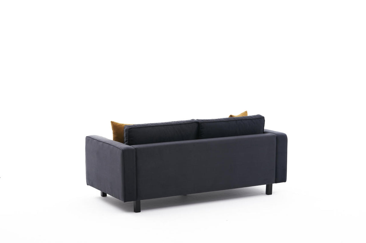 2-Sitzer Sofa Kahl Velvet Anthrazit