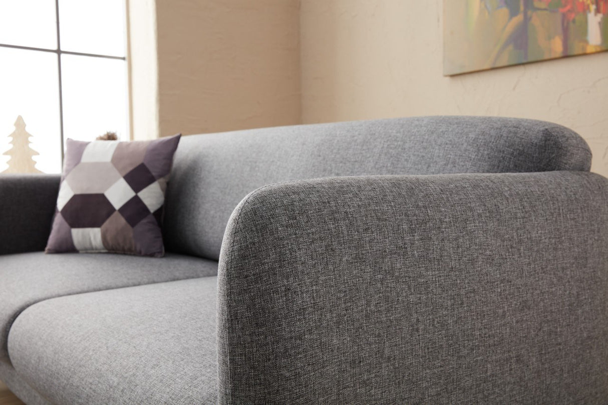 Rechtes Ecksofa mit Schlaffunktion Venus Grey