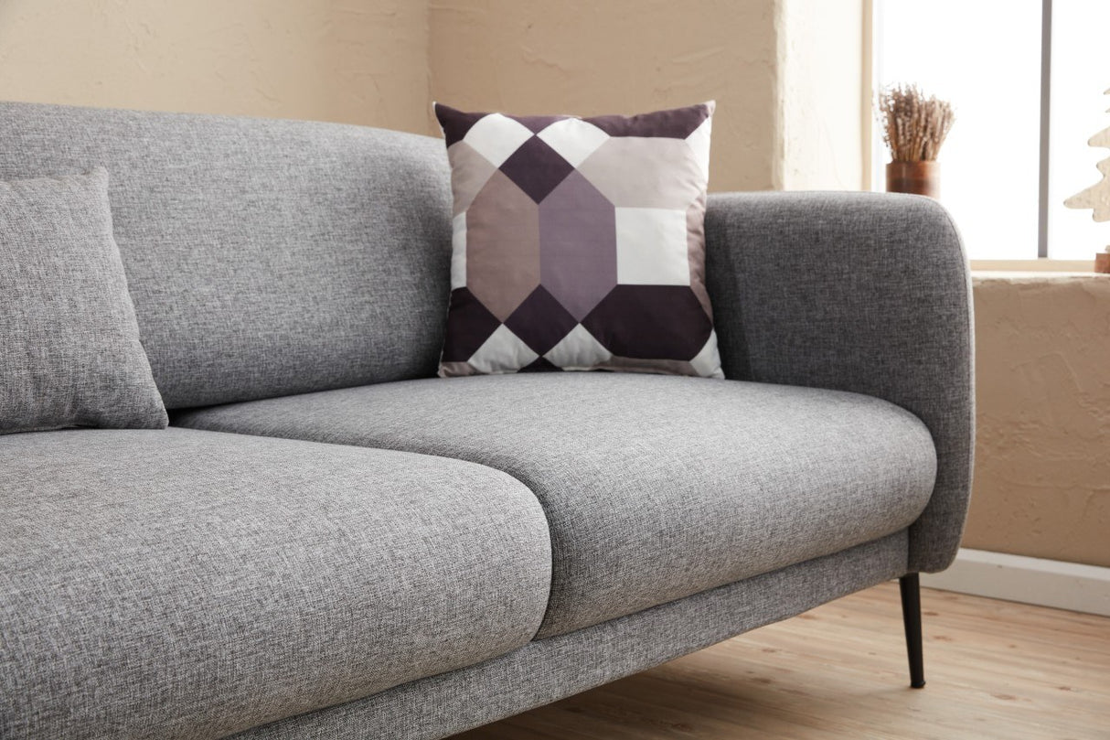 Ecksofa Links mit Schlaffunktion Venus Grey
