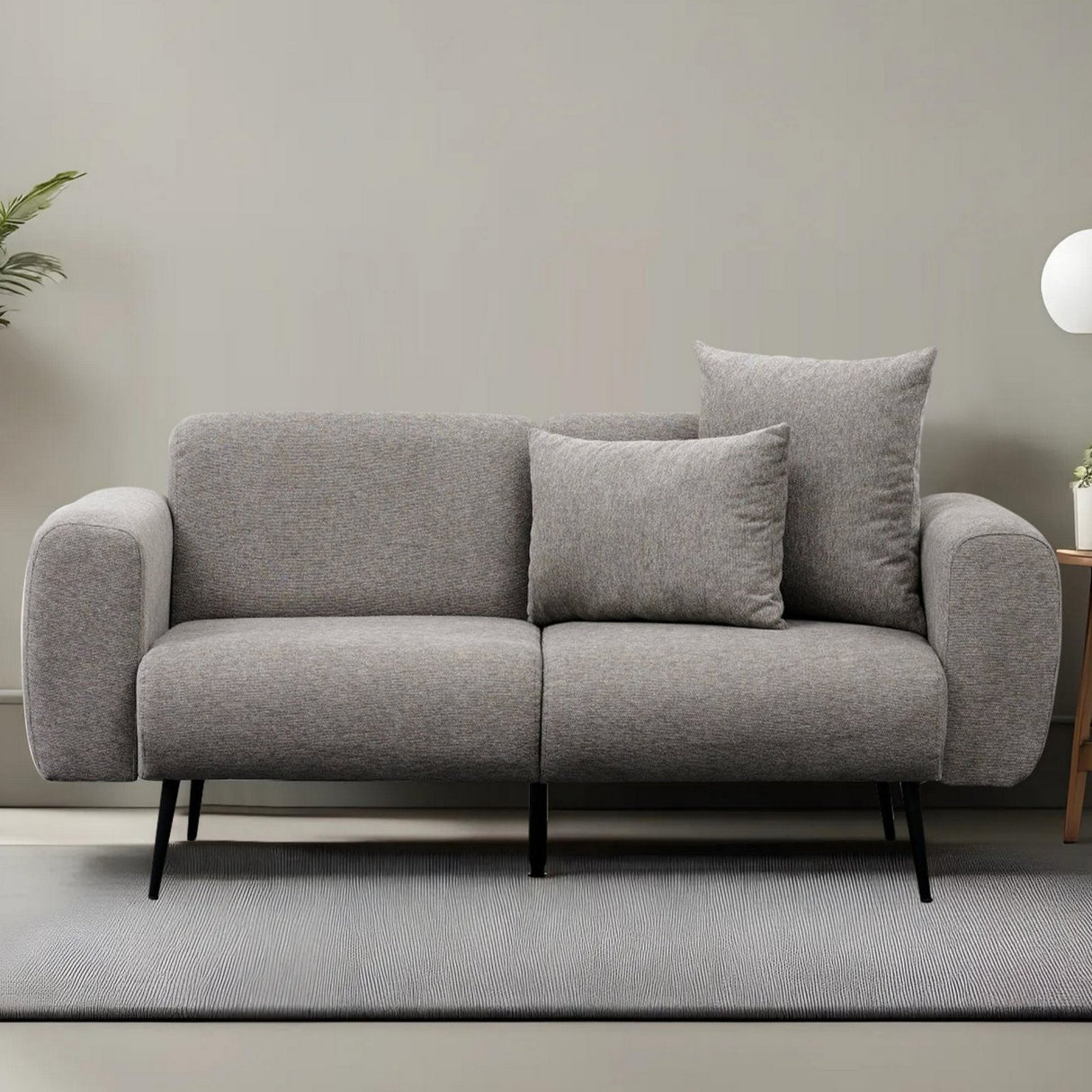 2-Sitzer-Sofa Side hellgrau