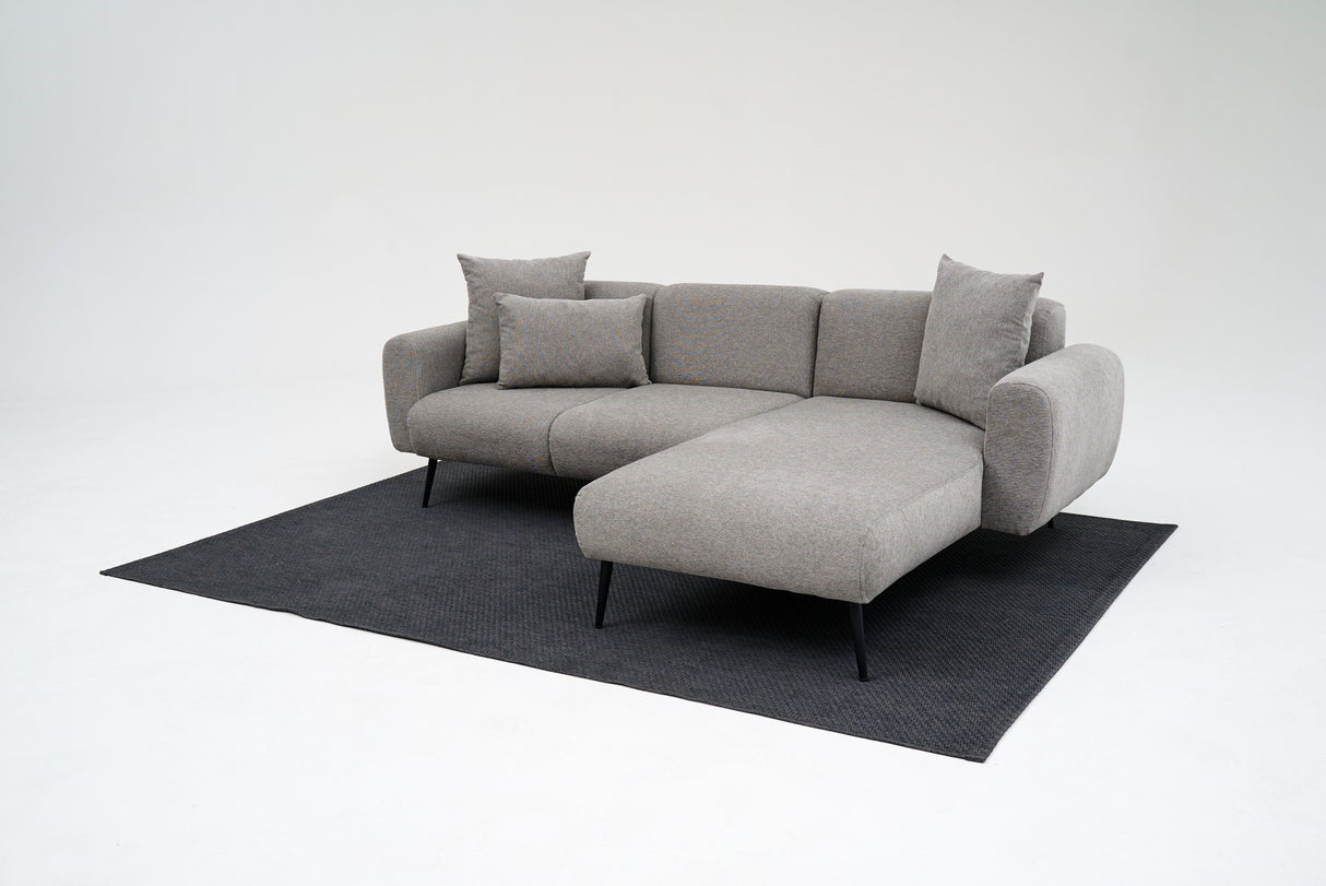 Ecksofa rechts Side hellgrau