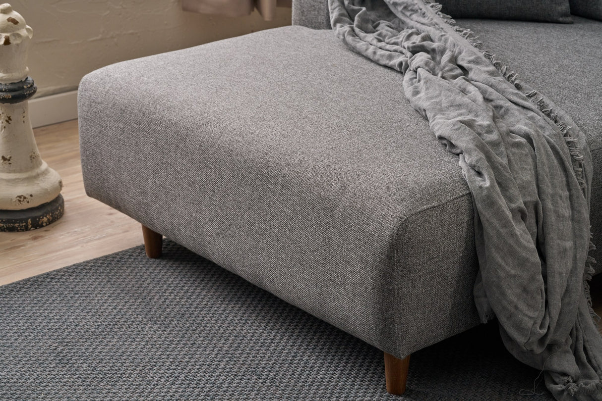 Ecksofa mit Schlaffunktion Left Mane Grey