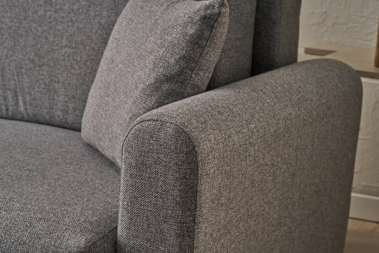 Ecksofa mit Schlaffunktion Left Mane Grey