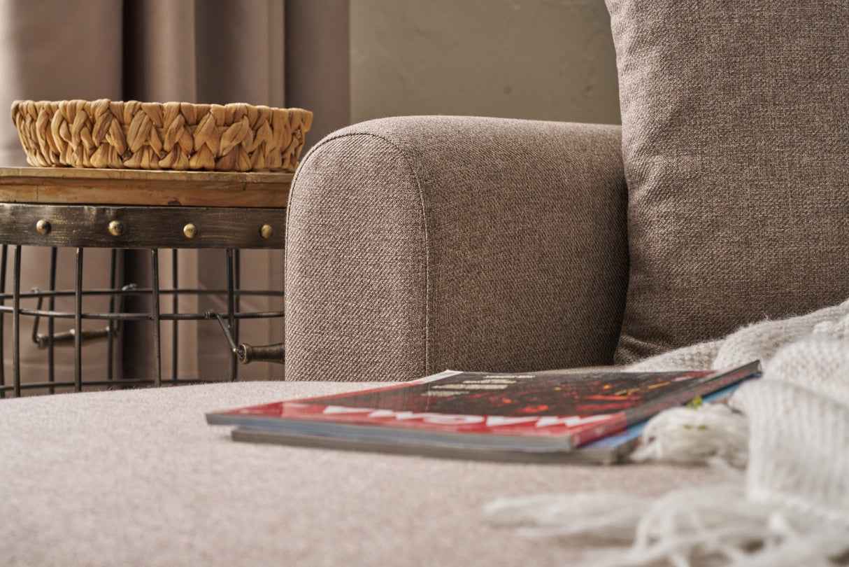 Ecksofa mit Schlaffunktion Left Mane Brown