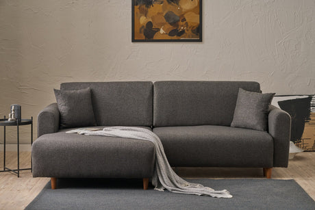 Ecksofa mit Schlaffunktion Left Mane Anthrazit
