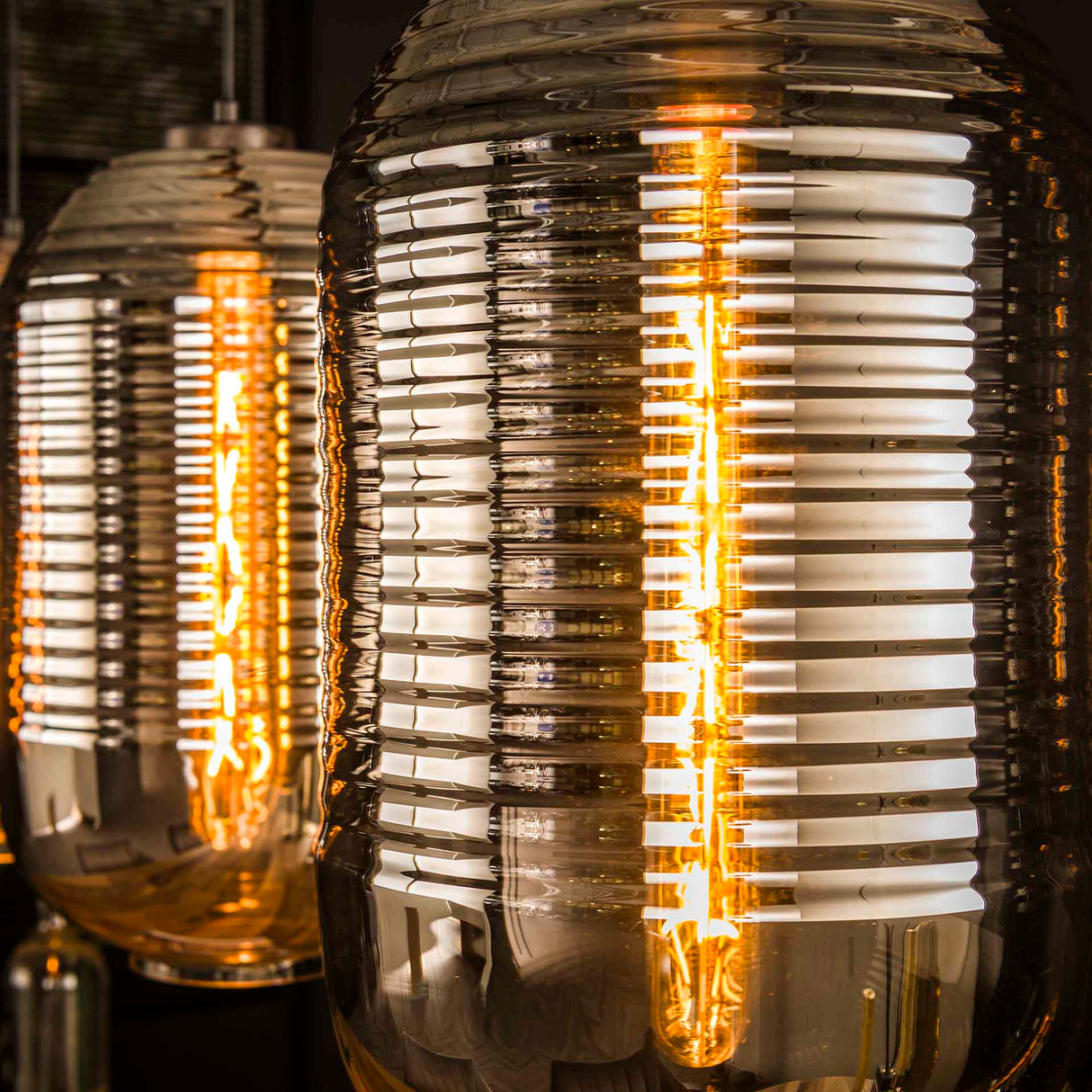 Industrielle Hängelampe James 3-Light-Wanne