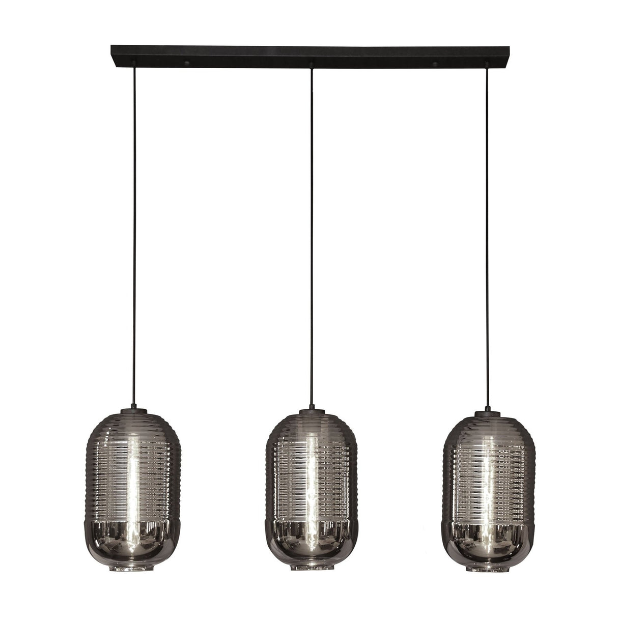 Industrielle Hängelampe James 3-Light-Wanne