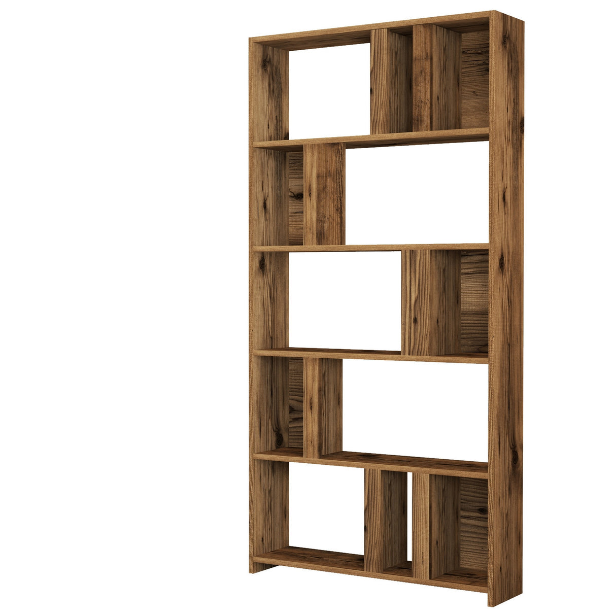 Bücherregal Lima Walnut Melamin 90x180x20 cm