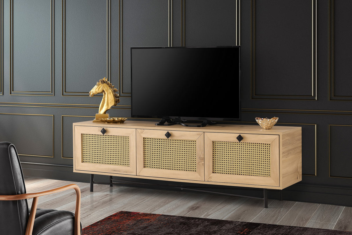 TV -Möbel Alcazar Oak Melamin 180x60x40 cm