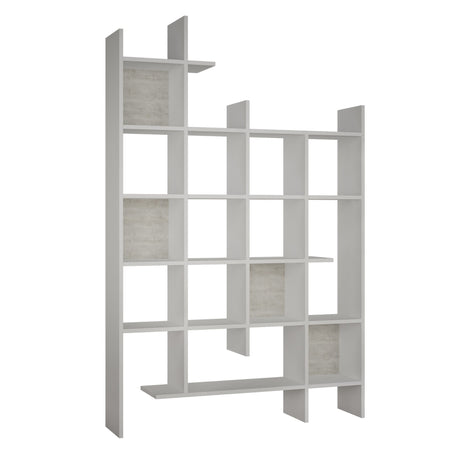 Bücherregal für Mash White Melamin 122x188x25,5 cm