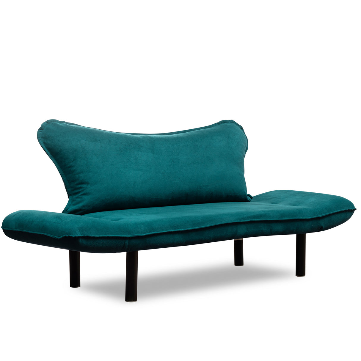 Schlafsofa Petrol Blue Velvet – zwei Personen – Chatto