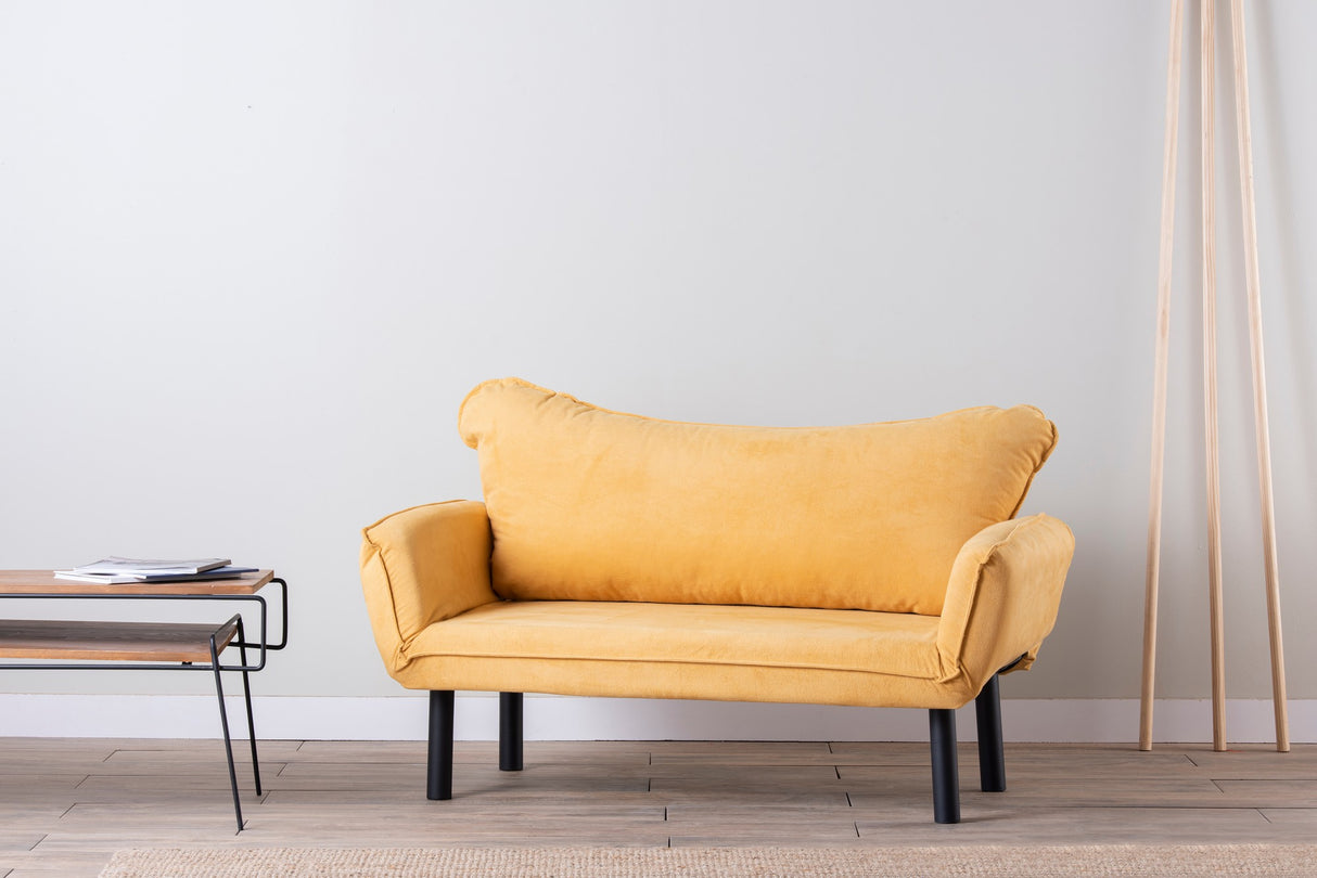 2-Sitzer Schlafsofa Chatto Senfgelb