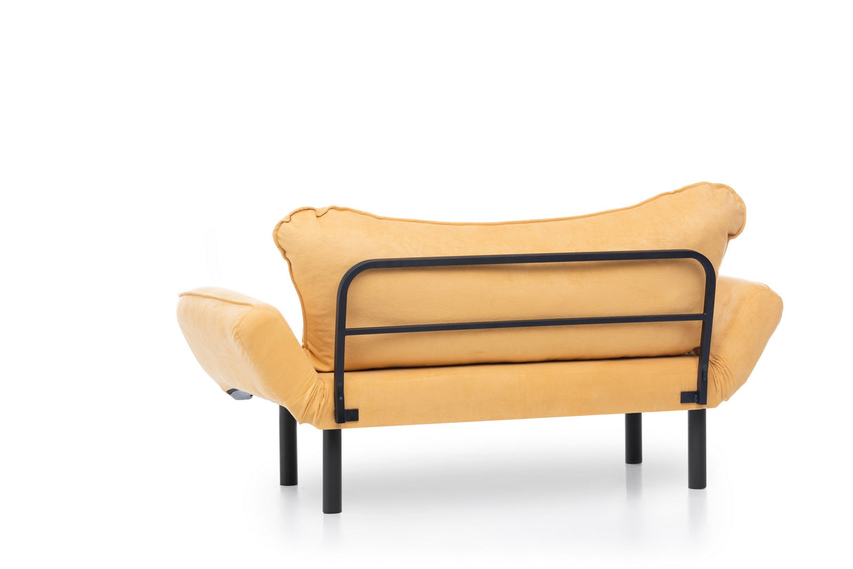 2-Sitzer Schlafsofa Chatto Senfgelb