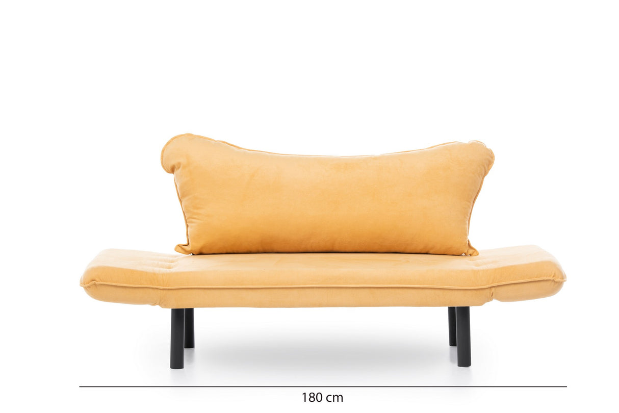 2-Sitzer Schlafsofa Chatto Senfgelb