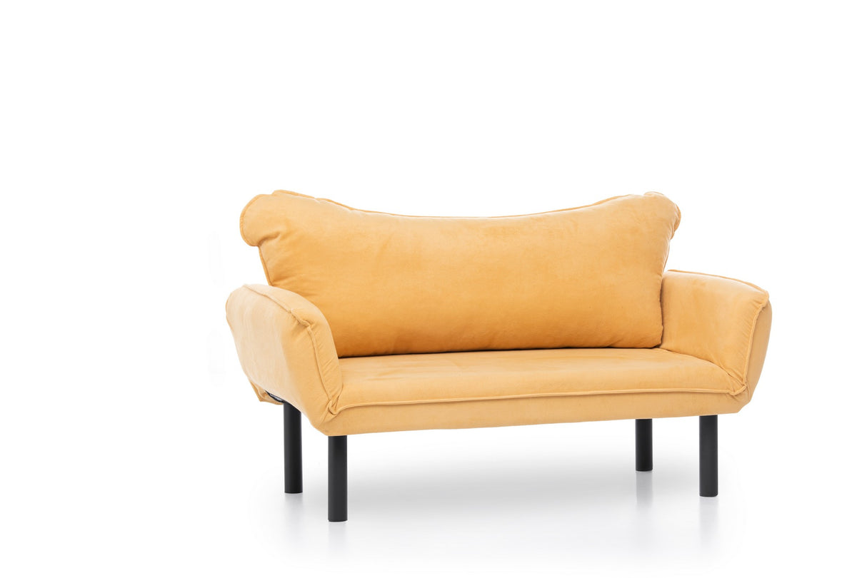 2-Sitzer Schlafsofa Chatto Senfgelb