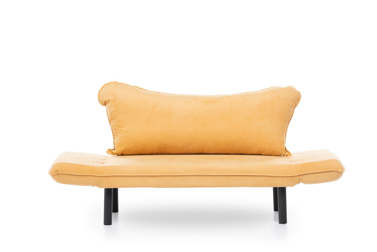 2-Sitzer Schlafsofa Chatto Senfgelb