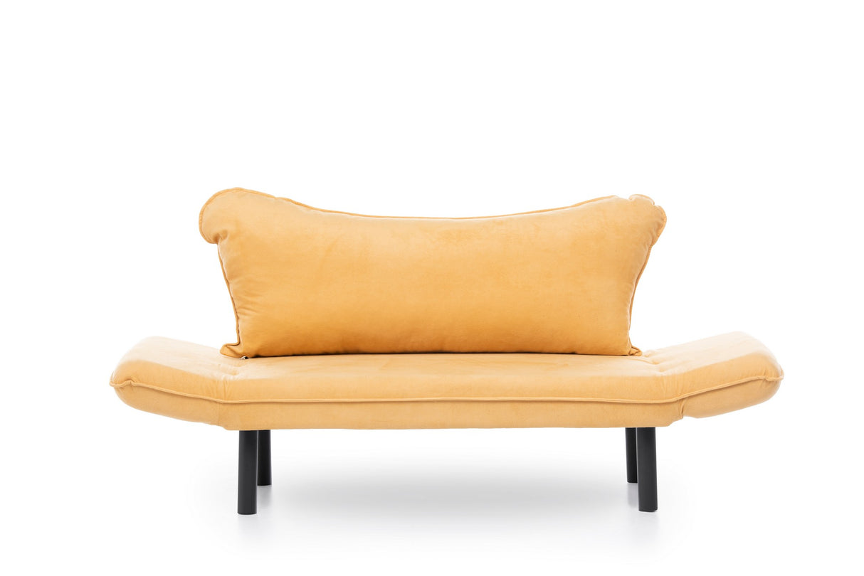 2-Sitzer Schlafsofa Chatto Senfgelb