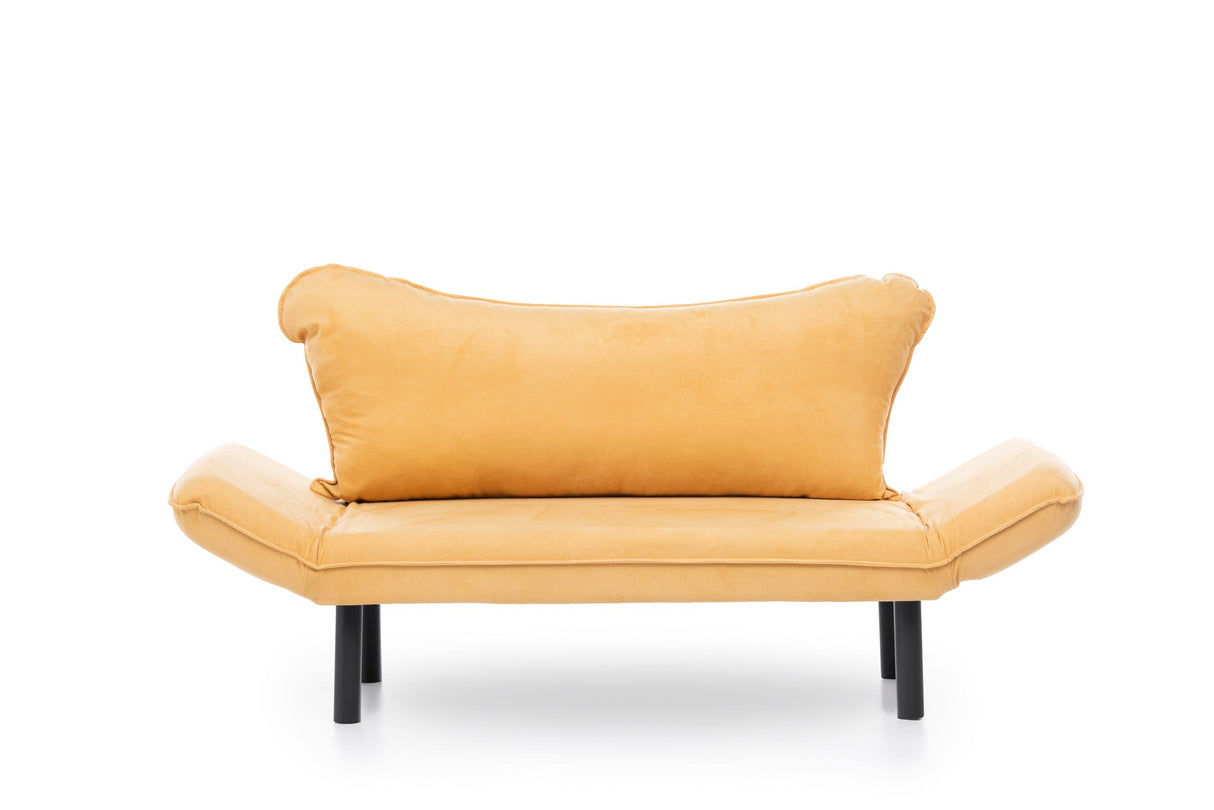 2-Sitzer Schlafsofa Chatto Senfgelb
