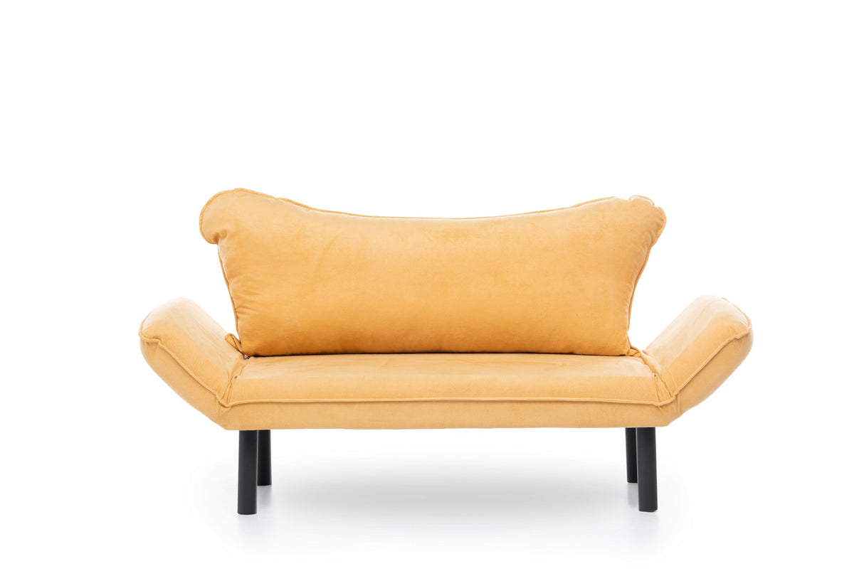 2-Sitzer Schlafsofa Chatto Senfgelb
