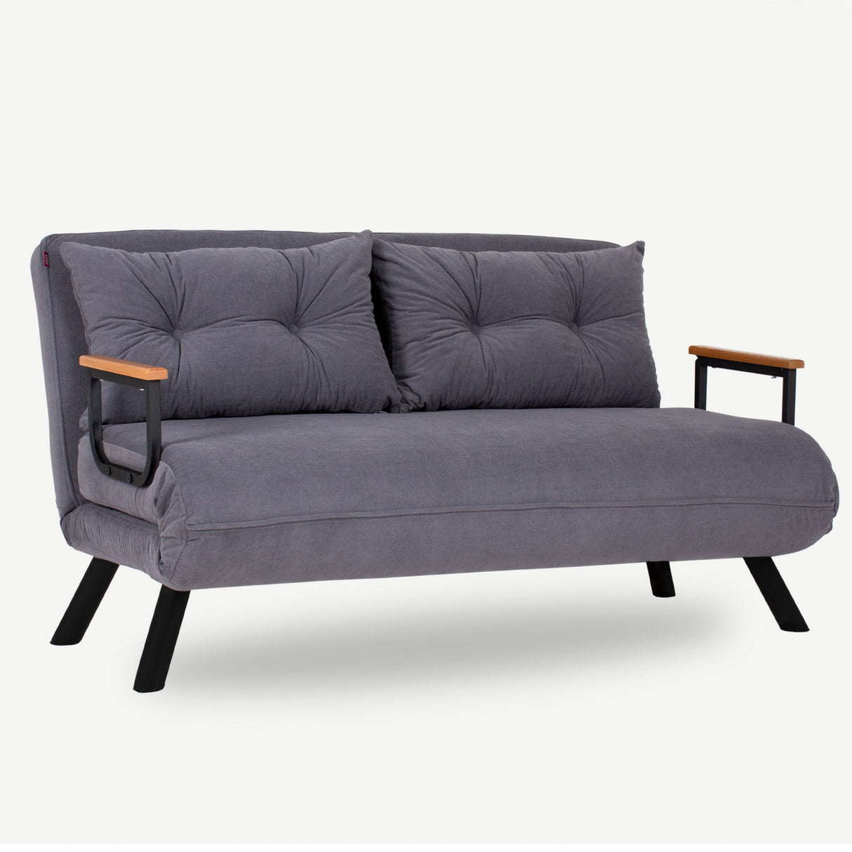 2-Sitzer Schlafsofa Sando Stoff Grau