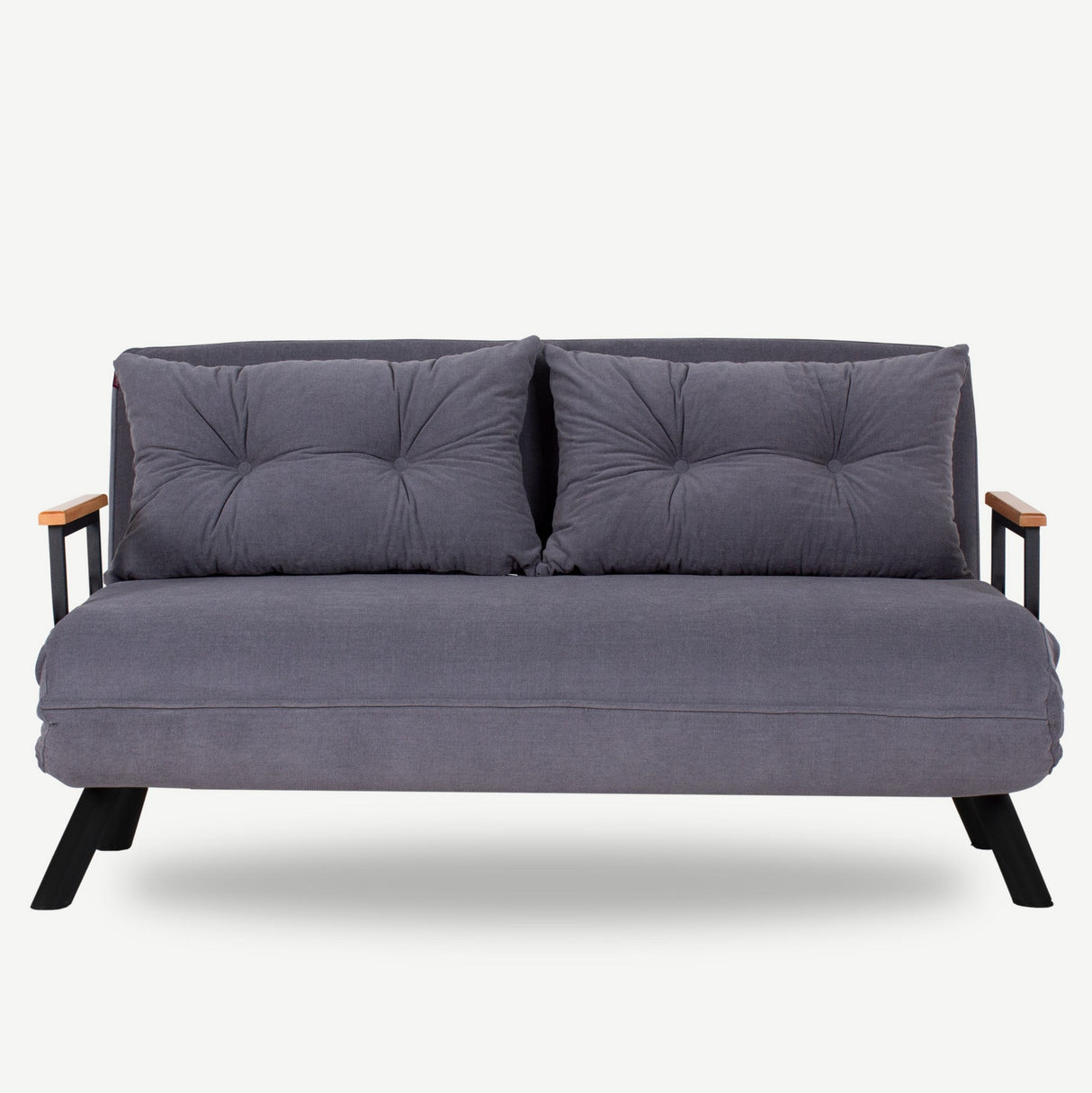 2-Sitzer Schlafsofa Sando Stoff Grau